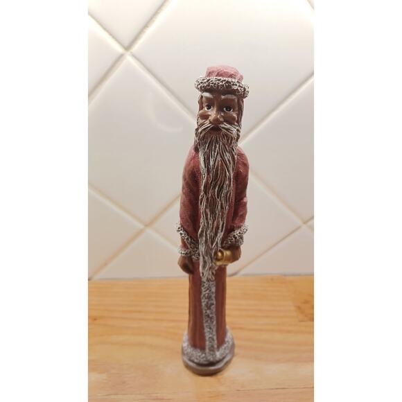 Traditions‎ Pencil Old World Brown Santa Figurine - Picture 2 of 4